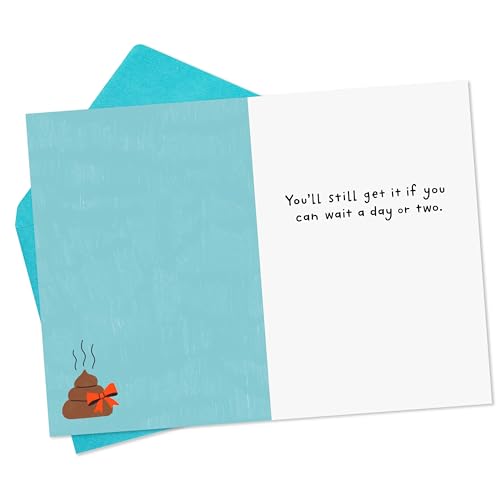 Funny Dog Birthday Card - My Dog Ate Your Present, 5x7.2in