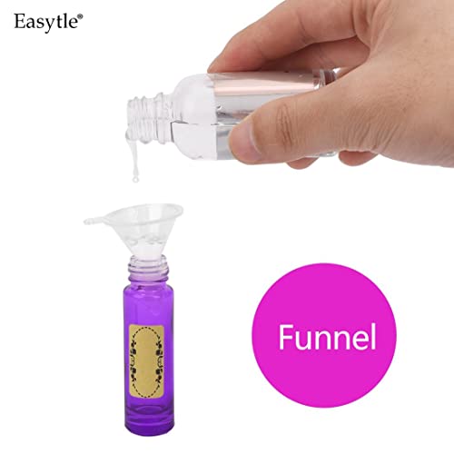 Easytle Essential Oil Opener Tool Set with Droppers Funnels and Labels