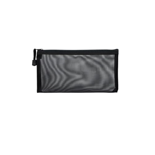 Nylon Mesh Cosmetic Bag - 4.72x9 Inch Small Zipper Pouch for Travel and Purse