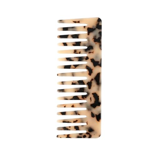 Wide Tooth Detangling Comb Tortoise Shell Anti-Static Hair Comb