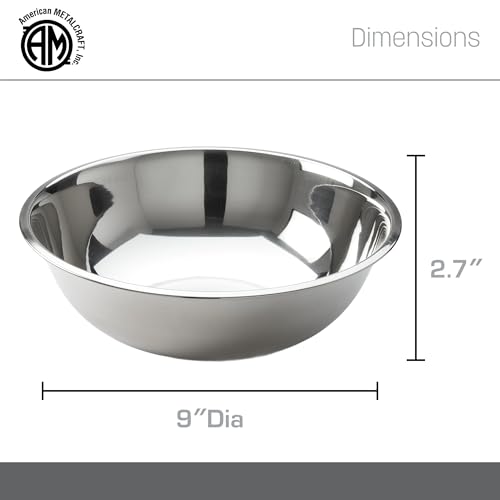 American Metalcraft 2 Qt Stainless Steel Mixing Bowl - Silver, Classic
