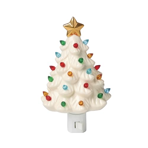 Lenox Treasured Traditions Tree Porcelain Night Light - Christmas Holiday Decor