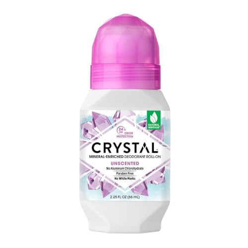 Crystal Essence Mineral Deodorant Roll-On Unscented 2.25 Fl Oz