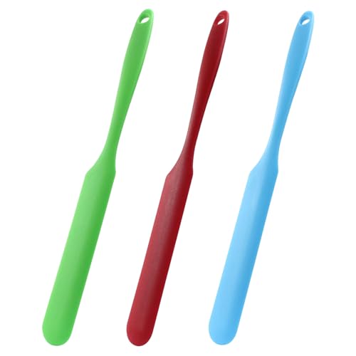 Hitefu 3-Piece Silicone Jar Spatula Set - Non-Stick Baking Tools