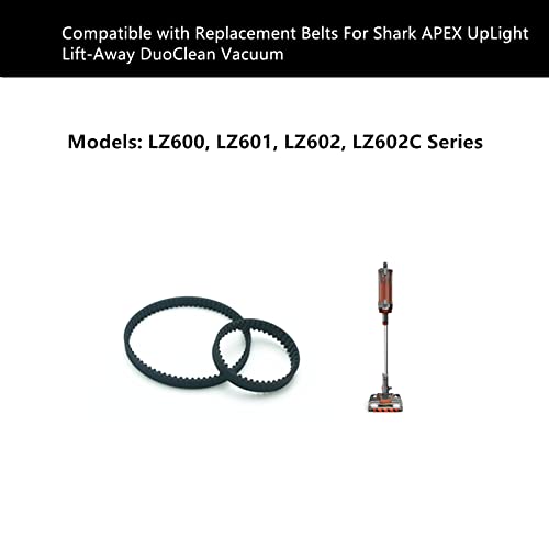 Shark APEX Vacuum Replacement Belts - Compatible with LZ600 Series (4 Pack)