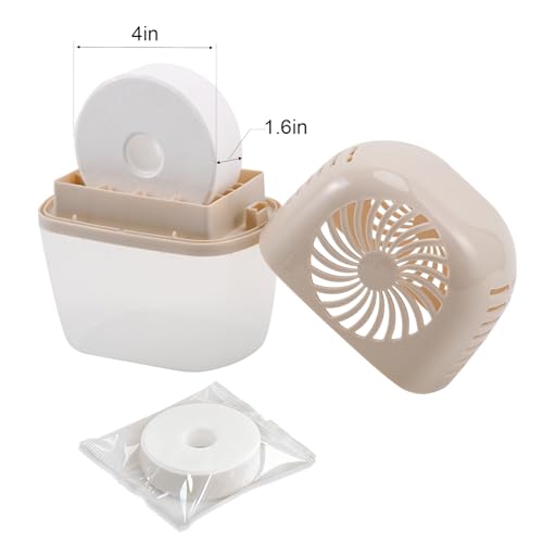 Pack of 2 Reusable Moisture Absorber Tablets - 15.9oz Mini Dehumidifier