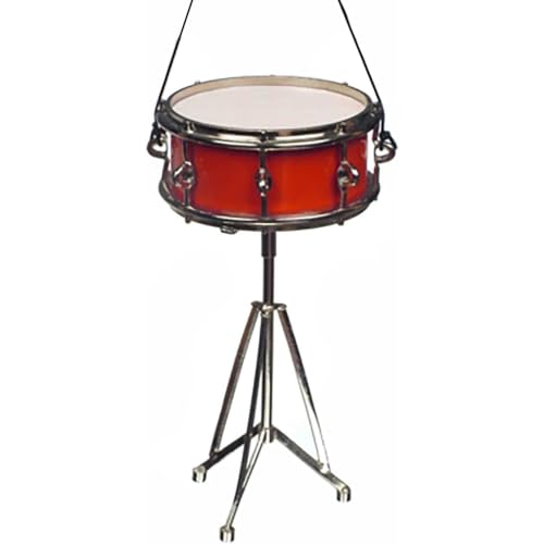Red Snare Drum Christmas Tree Ornament - Musical Holiday Decor
