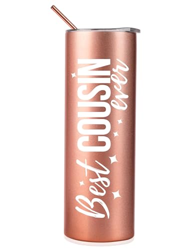 Insulated Stainless Steel Tumbler for Women - 20oz Gift for Cousin, Birthday & Christmas