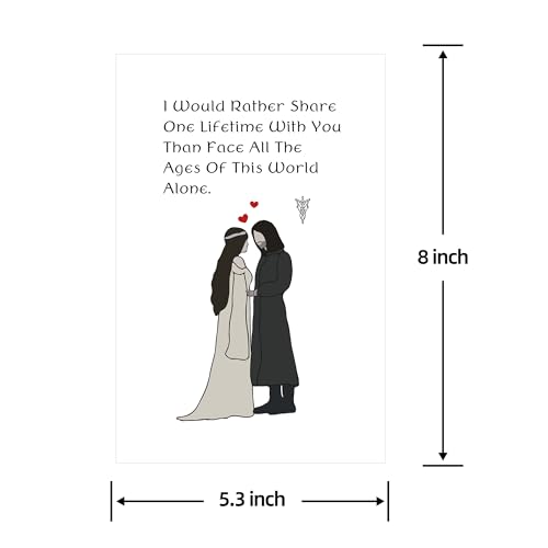 Romantic Anniversary Card for Couples - Heartfelt Quote & Premium Quality