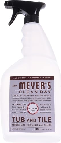 Mrs. Meyer's Lavender Tub & Tile Cleaner 33 Fl Oz - Fresh Bathroom Surface Cleaner