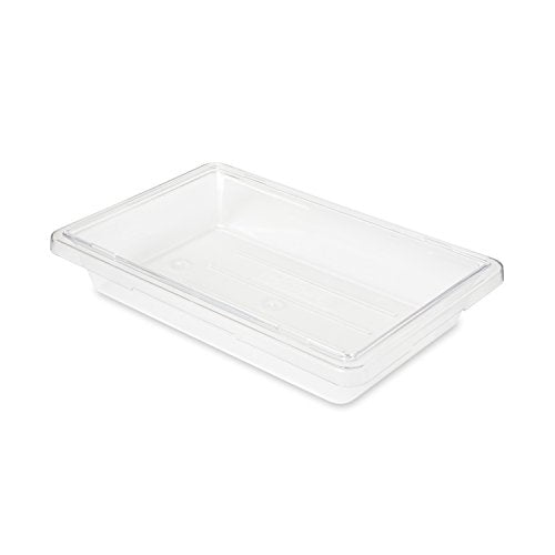 Rubbermaid Commercial 2 Gallon Food Storage Box, Clear, with Date Panel