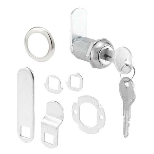 Prime-Line Drawer & Cabinet Lock - 1-1/8 inch, Fits 13/16 inch Panels, Keyed Different Security