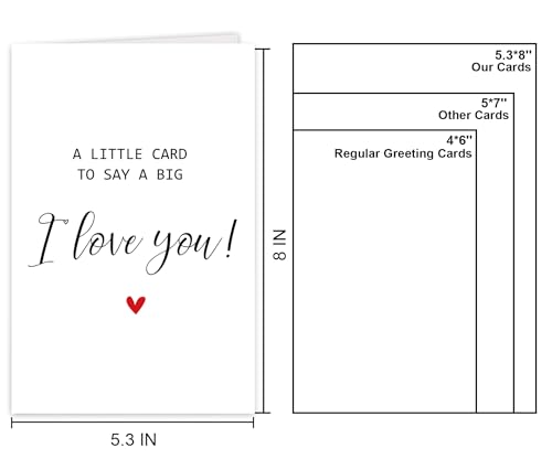 Romantic Anniversary Card - Cute 'I Love You' Greeting Card