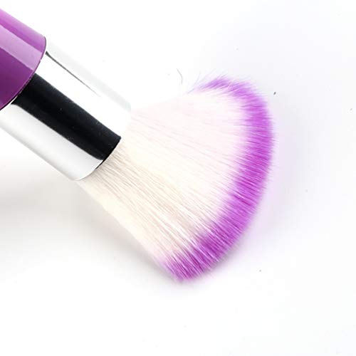 RUITASA Soft Nail Art Dust Remover Brush - Purple Mushroom Head Duster