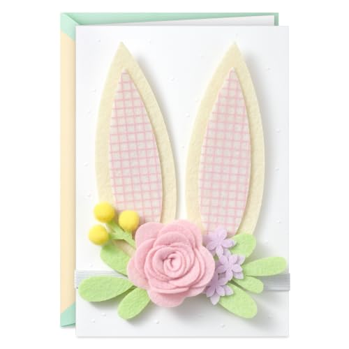Hallmark Signature Easter Card with Bunny Ears Headband for Kids