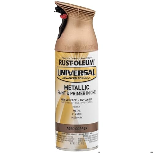 Rust-Oleum Aged Copper Metallic Spray Paint - 11 oz, Fast Dry, All-Surface