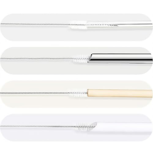 12-Inch Straw Cleaner Brush Set - 6 Pack for All Bottle Types