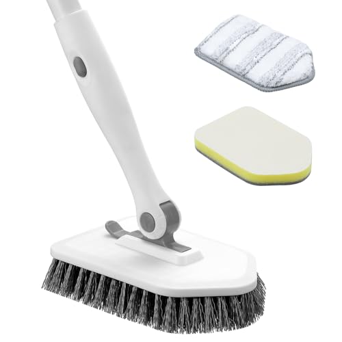 Nacena 4-in-1 Shower Scrubber with Adjustable Long Handle
