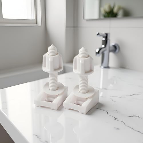 Universal Toilet Seat Screws and Nuts Set with Washers - 2 Pcs
