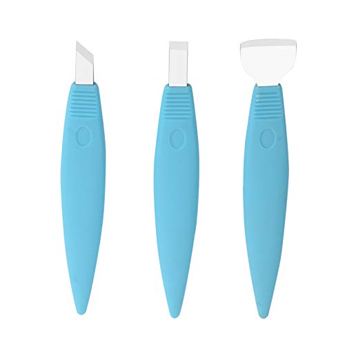 ZJchao 3-Piece Stainless Steel Pedicure Knife Set for Feet and Calluses