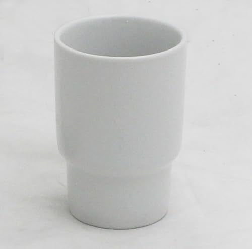 Ceramic Bathroom Tumbler Toothbrush Holder - Elegant White Design