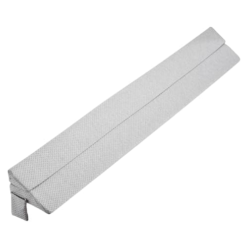 VEVOR Bed Wedge Pillow for Headboard, King Size, 76"x10"x6" Bed Gap Filler, Fill 0-7" Gap Between Headboard and Mattress, 25D Foam Mattress Wedge Headboard Pillow with Side Pocket, for Backrest, Gray