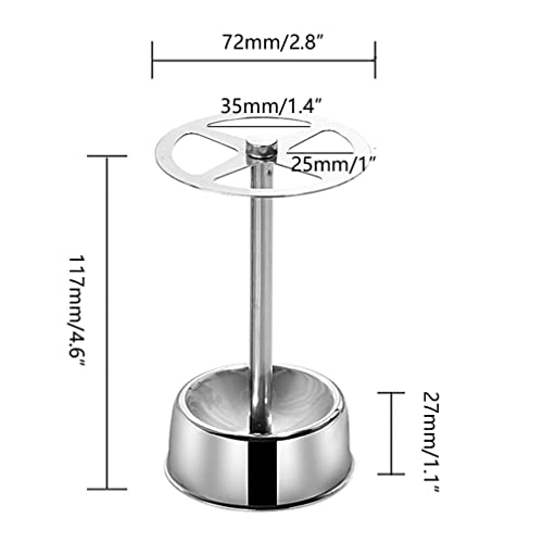 Teensery Stainless Steel 4-Slot Toothbrush Holder and Desk Organizer