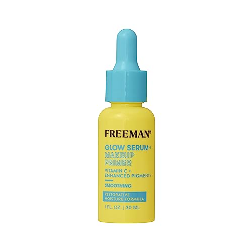 Freeman Glow Booster Serum and Makeup Primer with Vitamin C, 1.0 Fl Oz
