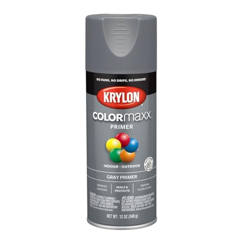 Krylon ColorMaxx Gray All-Purpose Spray Paint Primer 12 Oz - Pack of 1
