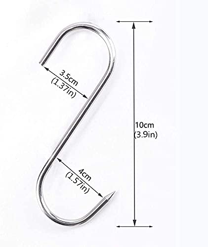 ARTOYS 4 Inch Meat Hooks - 10 Pack SUS304 Stainless Steel