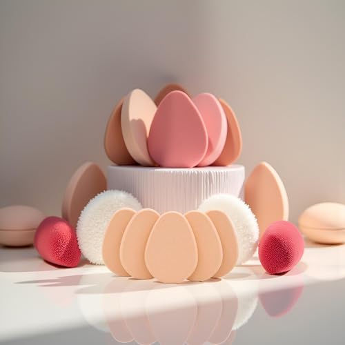 5-Piece Makeup Sponge Blender Set for Flawless Foundation and Powder