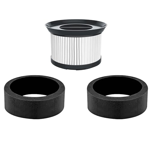 Fette Filter Replacement HEPA & Foam Filter Set for EIOEIR HC-20G & E20 Pro Vacuum - Pack of 1 + 2
