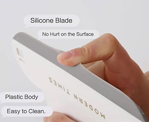 Wsaikis Silicone Squeegee Set, 2-Pack Compact Water Blade for Glass & Counter