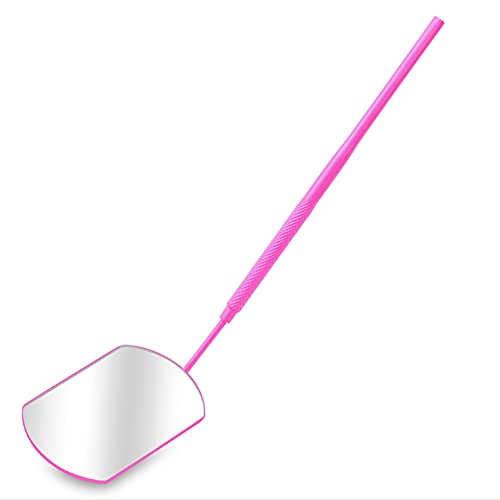 SIVOTE Stainless Steel Eyelash Extension Mirror for Lash Techs - Pink