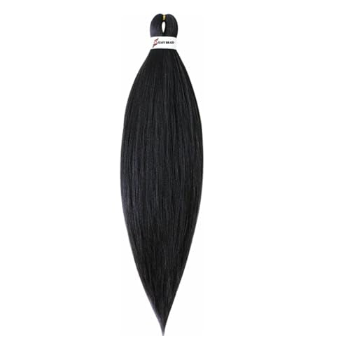BALINGHAIR Pre Stretched Braiding Hair 26 Inch 1b Natural Black