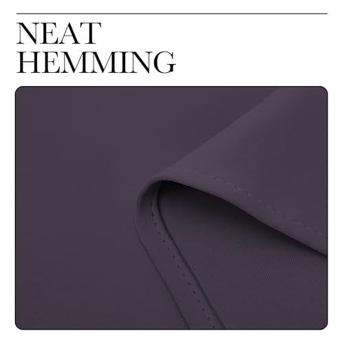 NICETOWN Blackout Curtains 42" x 84" Greyish Purple - Thermal Insulated Set