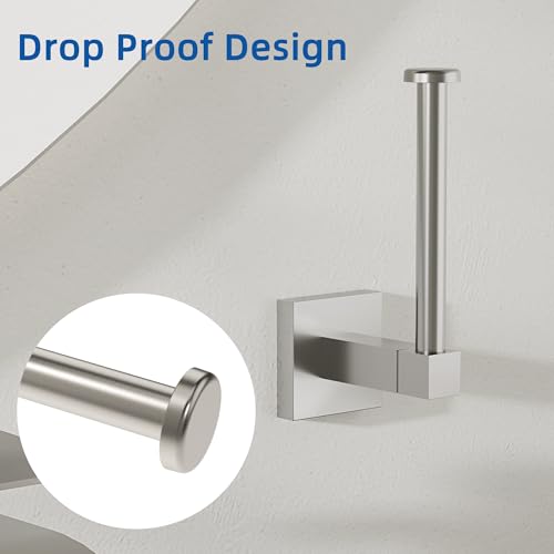 Brushed Nickel Wall Mounted Toilet Paper Holder by Ruacq