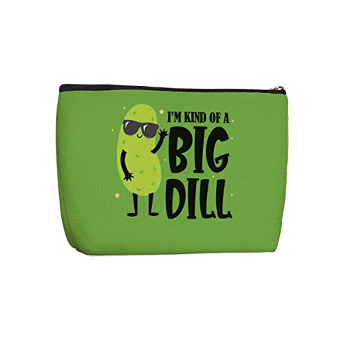 Wenboco Pickle Makeup Bag - Funny Dill Pickle Cosmetic Pouch
