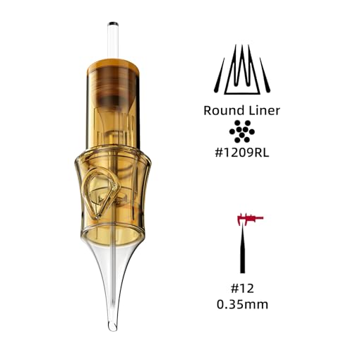 Ackbun 1209RL Round Liner Tattoo Needles Cartridges 20 Pcs