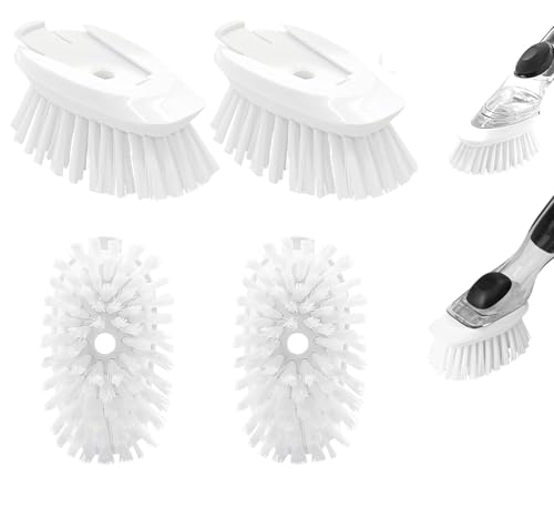 Smilyeez Replacement Brush Heads for OXO Dish Brush, 4-Pack