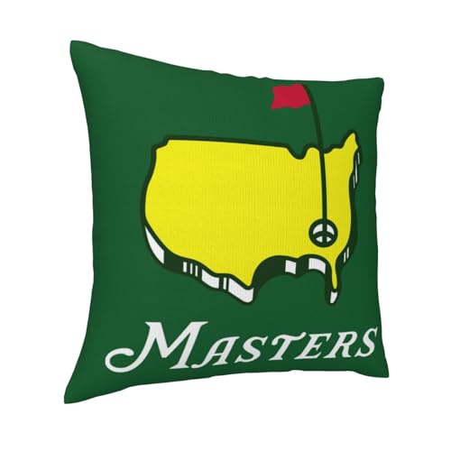 YISPA Golf 3 Decorative Throw Pillow Cover, Soft Plush 18x18 Inch Square