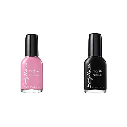 Sally Hansen Hard as Nails Nail Polish Set - Heart of Stone & Black Heart