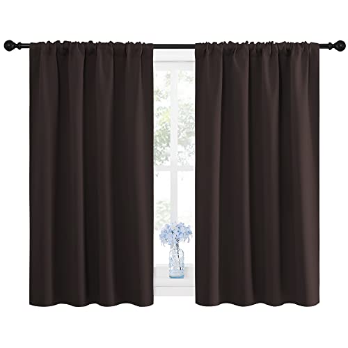 NICETOWN Blackout Curtain Panels - 42x45 inches, Noise Reducing, Thermal Insulated, 1 Pair
