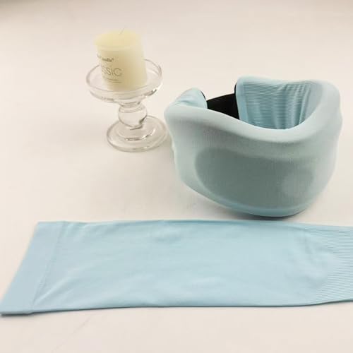 Neck Cervical Collar Cover - 2 Pcs Soft Blue Sleeves for Comfort