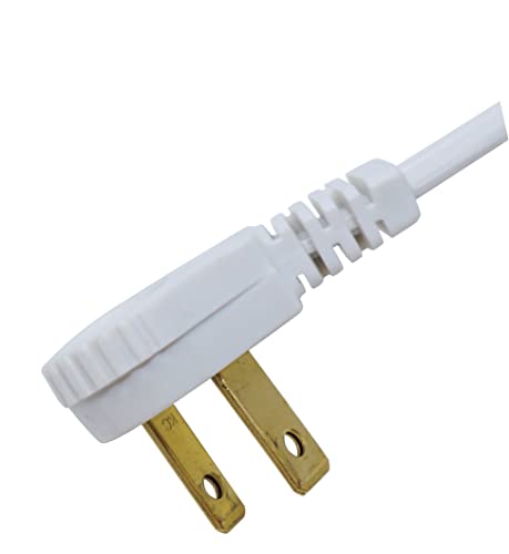 Woods Slimline 16/3 Indoor Flat Plug Extension Cord - 3 Feet, Pack of 12