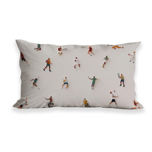 huester Tiny Male Sports Players Pillow Cover 12x20 Exercise03