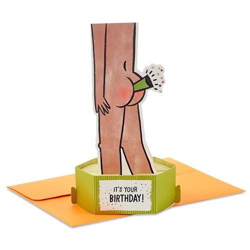 Hallmark Paper Wonder Shoebox Funny Pop-Up Birthday Card - Red
