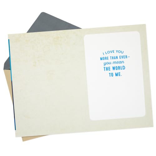 Romantic Anniversary Card - You Mean the World to Me