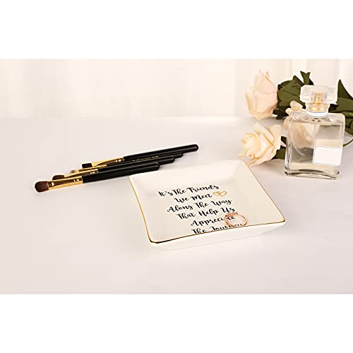 Ceramic Ring Trinket Dish - Long Distance Friendship Gift