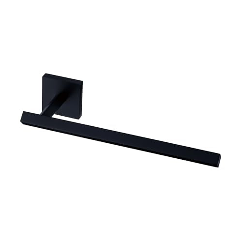 TVDEX Matte Black Wall Mount Hand & Bath Towel Bar - Space-Saving Bathroom Organizer